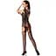 Ажурний бодістокінг з панчохами Passion BS082 Black - мініатюра 4