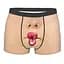 Чоловічі труси боксери "Lips" (45 см) 4XL Бежевий - мініатюра 1