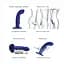 Вібратор Strap-On-Me Tapping Dildo Wave M 15.7 см синій - мініатюра 4