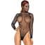 Фетиш-тедди Leg Avenue Rhinestone net hooded teddy One size Black длинные рукава фетиш-капюшон - миниатюра 1