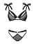 Полупрозрачный эротический комплект Obsessive Obsessivia 2pcs Set black S/M - миниатюра 5