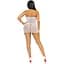 Сукня-сітка зі стразами Leg Avenue RhinestOne halter Mini dress White, відкрита спина, One Size - мініатюра 6