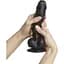 Реалістичний фалоімітатор Strap-On-Me Sliding Skin Realistic Dildo Black - XXL - мініатюра 2
