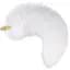 Металева анальна пробка Лисячий хвіст Lockink Sevanda White Fox-Tail Anal Pear-shape Plug - мініатюра 1