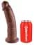 Фалоімітатор King Cock 9" 22.9 см коричневий - мініатюра 3
