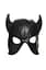 Маска Master Series Dungeon Demon Bondage Mask with Horns - Black - мініатюра 2