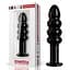 Скляний фалоімітатор 5.5 GLASS ROMANCE CZARNY LOVETOYS 66-LVGS15 100435 - мініатюра 1