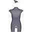 Эротический костюм стюардессы Obsessive Stewardess 3 pcs costume grey S/M - миниатюра 6