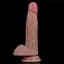Фалоімітатор Dual Layered Silicone Cock 7" 18 см (коричневий) - мініатюра 16