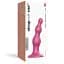 Насадка для страпону Strap-On-Me Dildo Plug Beads Framboise Metallic M - мініатюра 6