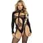 Бодістокінг Leg Avenue Bodystocking With cutout teddy Black One Size - мініатюра 3