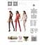 Бодистокинг Passion BS062 комбинезон имитация чулок S/M/L red - миниатюра 5