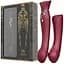 Смарт-вибратор 3 в 1 Zalo Queen Wine Red пульсирующая жемчужина и вакуум кристалл Swarovski - миниатюра 10