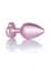Анальна пробка B - Series HeavyFun Jewellery Pearl Pink Heart Plug S 7 см (прозорий) - мініатюра 3