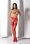 Эротические колготки-бодистокинг Passion S027 red - миниатюра 6
