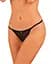 Прозрачные стринги с доступом Obsessive Celia Noir crotchless thong XS/S - миниатюра 3