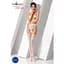 Эротические колготки-бодистокинг Passion S016 white имитация ажурных с доступом трусиков и чулок S/M/L - миниатюра 2