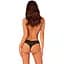 Мереживні стрінги Obsessive Donna Dream crotchless Thong M/L Black, відкритий доступ - мініатюра 7