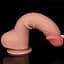 Фалоімітатор Sliding-Skin Dual Layer Dong 9.5'' 24 см тілесний - мініатюра 10