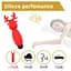 Вібратор для клітора Erospace Sweet Play Mini Reindeer Vibrator A10 8.8 см червоний - мініатюра 8