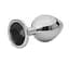 Анальна пробка Fantasy Silver Butt Plug Diamond S 7 см (чорний) - мініатюра 2