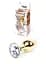Анальная пробка Jawellery Gold PLUG Clear Boss Series 64-00021 98280 - миниатюра 1