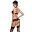 Сексуальный комплект с поясом для чулок Passion LOVELIA Set black L/XL - миниатюра 2