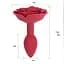 Силиконовая анальная пробка 'Rose' от SILICON 11 см Черный K0633-2 - миниатюра 3