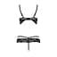 Комплект белья Passion SARIA Set OpenBra black L/XL - миниатюра 6