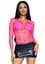 Топ Leg Avenue Long Sleeves T-Shirts Neon Pink One Size - миниатюра 5