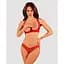Комплект білизни Obsessive Lacelove cupless 2-pcs set XS/S Red, відкритий доступ, відкриті груди - мініатюра 6