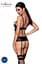 Корсет с открытой грудью Passion JANNIES CORSet XXL/XXXL black стринги в наборе - миниатюра 2