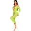 Бодістокінг Leg Avenue Crotchless Footless Lingerie Bodystocking One Size Neon Green - мініатюра 4