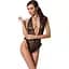 Боди монокини с глубоким декольте Passion OTAVIA Body black L/XL - миниатюра 1