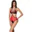 Полупрозрачное боди с кружевом Passion Peonia Body XXL/XXXL red - миниатюра 1