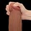 Фаллоимитатор LoveToy Sliding-Skin Dual Layer Dong King Sized 31 см коричневый - миниатюра 9