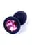 Анальная пробка Jawellery Black Silikon PLUG Small Pink Diamond Boss Series 64-00083 100357 - миниатюра 6