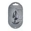 Анальна пробка Ouch! Smooth Anal Plug Metallic L 8.9 см (сірий) - мініатюра 4