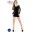 Бодістокінг Passion BS025 black, сукня-сітка, спущене плече, довгий рукав, S/M/L - мініатюра 2