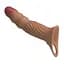 Насадка на пенис Pretty Love Penis Sleeve Extender 24 см (телесный) - миниатюра 7