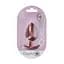 Анальна пробка Ouch! Smooth Anal Plug Metallic L 8.9 см (рожеве золото) - мініатюра 6