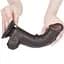 Фаллоимитатор Lovetoy Sliding-Skin Dual Layer Dong 8apos;apos; 20.8 см (черный) - миниатюра 4