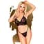 Комплект бралет та стрінги Penthouse - Double Spice Black S/M - мініатюра 1