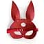 Шкіряна маска зайчика Art of Sex - Bunny mask, колір Червоний - мініатюра 4