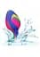 Анальна пробка CalExotics Tie-Dye Plug Medium 7.5 см мульти - мініатюра 2