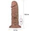 Вібратор Lovetoy Realistic Chubby Dildo 10.5'' 26.6 см коричневий - мініатюра 13