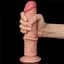 Фалоімітатор Lovetoy Sliding Skin Dual Layer Dong 8" 20 см тілесний - мініатюра 8