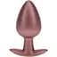 Анальна пробка Ouch! Smooth Anal Plug Metallic L 8.9 см (рожеве золото) - мініатюра 1