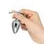 Анальная пробка Pillow Talk Sneaky Stainless Steel Butt Plug 6.6 см (серебристый) - миниатюра 3