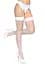 Чулки Leg Avenue Backseam Thigh Highs White One size - миниатюра 4
